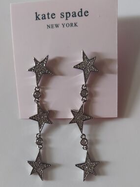 kate spade Silver Star Cascade Drop Earrings